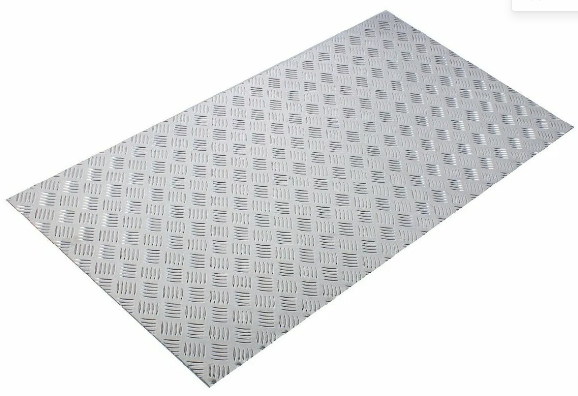 Лист алюминиевый рифленый АМГ2Н2Р 1,5х1500х3000мм квинтет