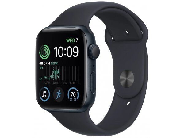 Смарт часы Apple Watch Series SE 2022 Gen 2 44 мм Aluminium Case, Midnight/Midnight M/L Sport Band