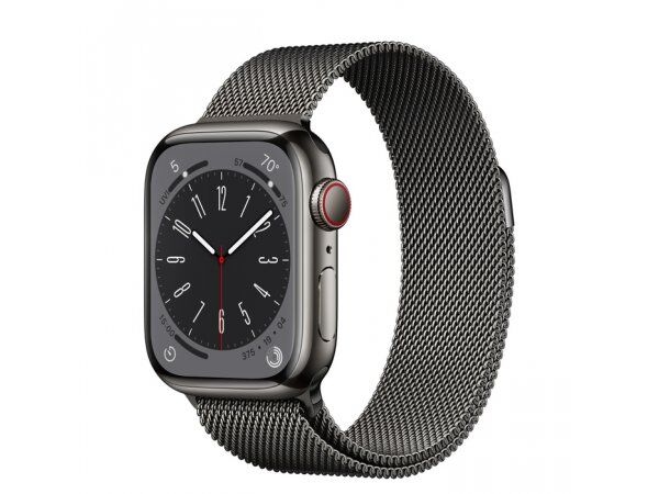 Смарт часы Apple Watch Series 8 GPS + Cellular 45mm (Graphite Stainless Steel Case with Graphite Milanese Loop)