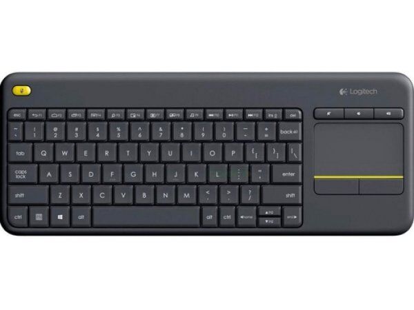 Клавиатуры Logitech Wireless Touch Keyboard K400 Plus Black USB