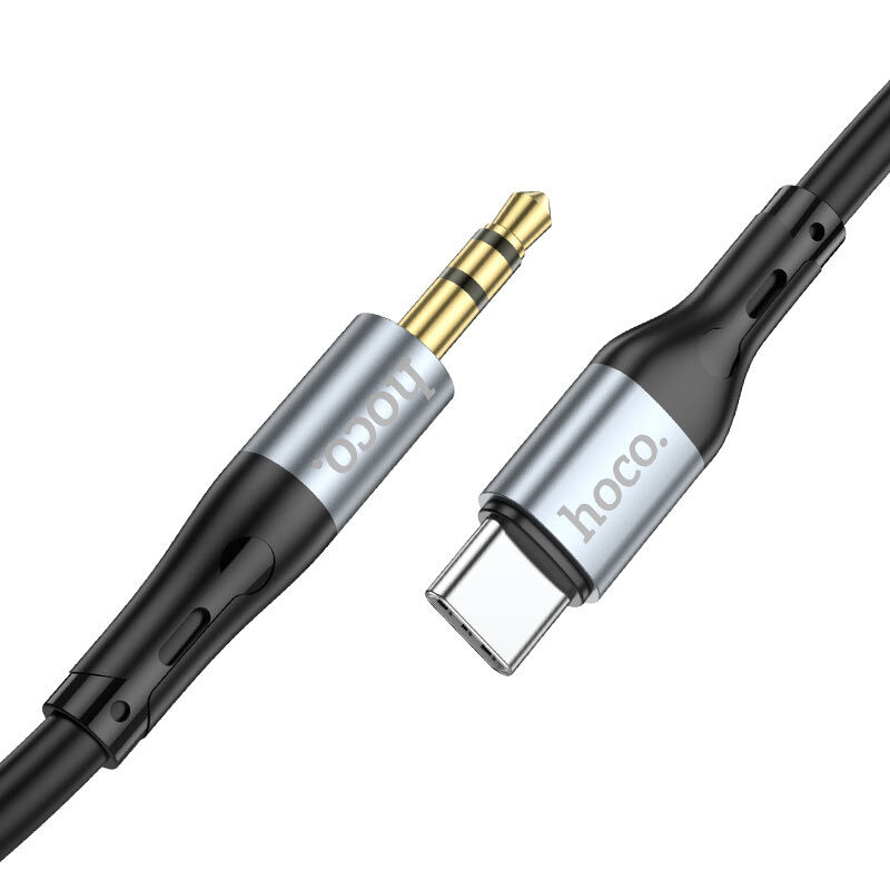 USB кабель шт.Type-C - шт.3,5мм 1м, чёрный UPA22 "Hoco" 2