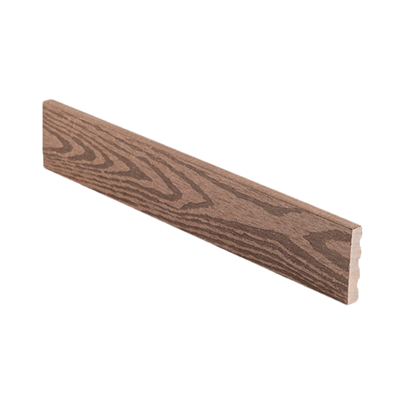 Торцевая доска NoBrand NATUR ДПК натуральная древесина/крупный вельвет Венге, 2000x50x10 мм