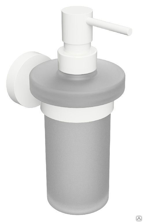 Настенный дозатор для жидкого мыла (стекло) Bemeta WHITE белый 180х80х100 см 104109014 1