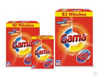 5,395 кг Порошок стиральный универсальный GAMA UNIVERSAL картон, 83 ...