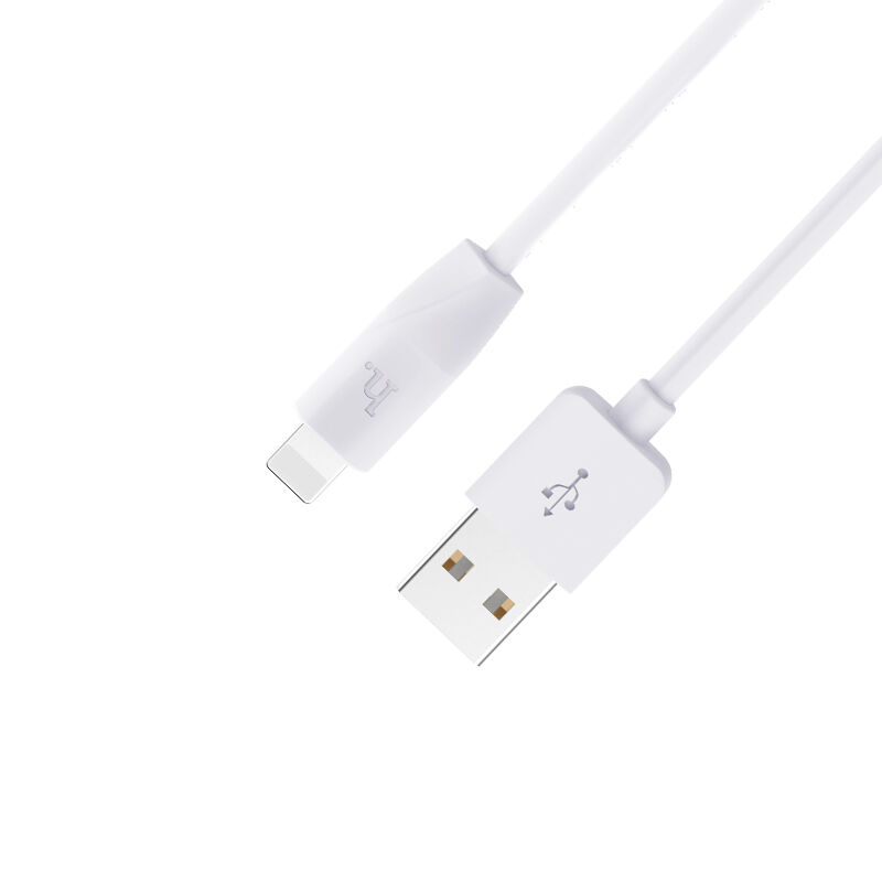 USB кабель шт.USB (A) - шт.Lightning 1,0м, 2,4А белый X1 "Hoco" 3