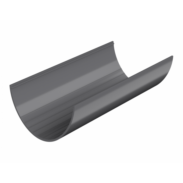 Желоб 3 м серый, глянец ПВХ Технониколь
