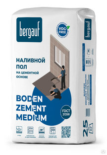 Ровнитель для пола Bergauf Boden Zement Medium 25 кг 