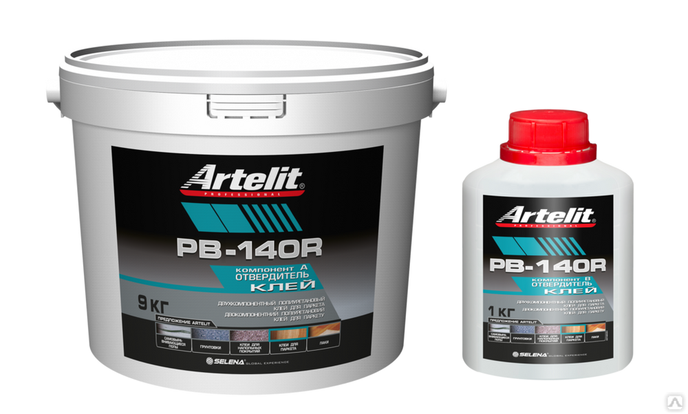 Клей для паркета 2-х компонентный 10кг Artelit Professional PB-140R