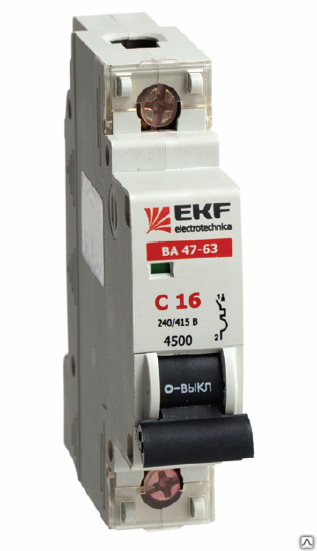 Автоматический выключатель ВА 47-63, 1п 10А (С) EKF