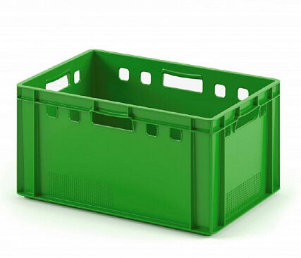 Ящик пластиковый Е3 600х400х300 мм (Зеленый)
