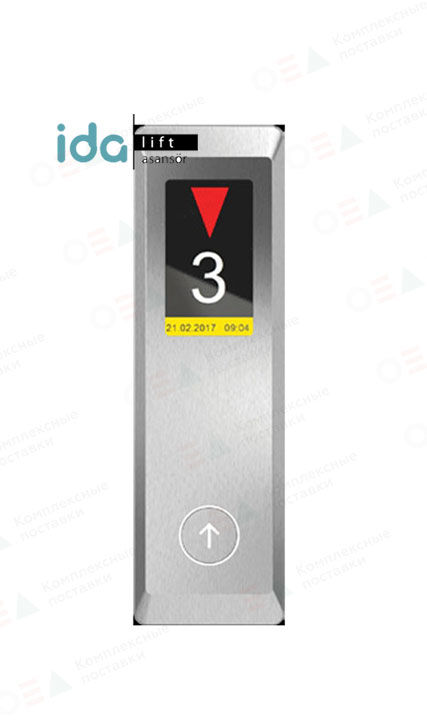 10B2 Однокнопочная вызывная панель лифта с индикацией с кнопкой "Вверх"