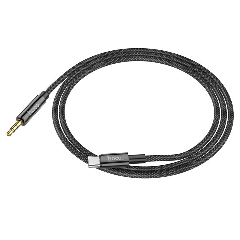 USB кабель шт.Type-C - шт.3,5мм 1м, чёрный UPA19 "Hoco" 2