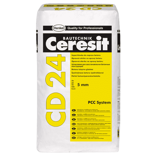 Шпаклевка для бетона Ceresit CD 24 25 кг