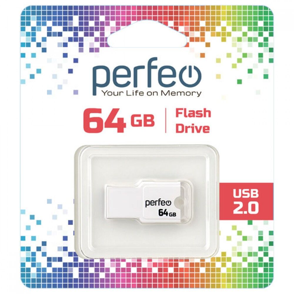 Perfeo USB 64GB M01 White #1