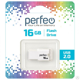 Perfeo USB 16GB M01 White #1