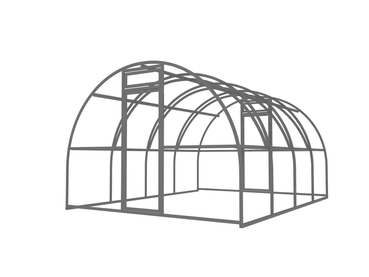 Каркас теплицы 6х3м (0,67) оцинк. Профиль дуги 40х20мм