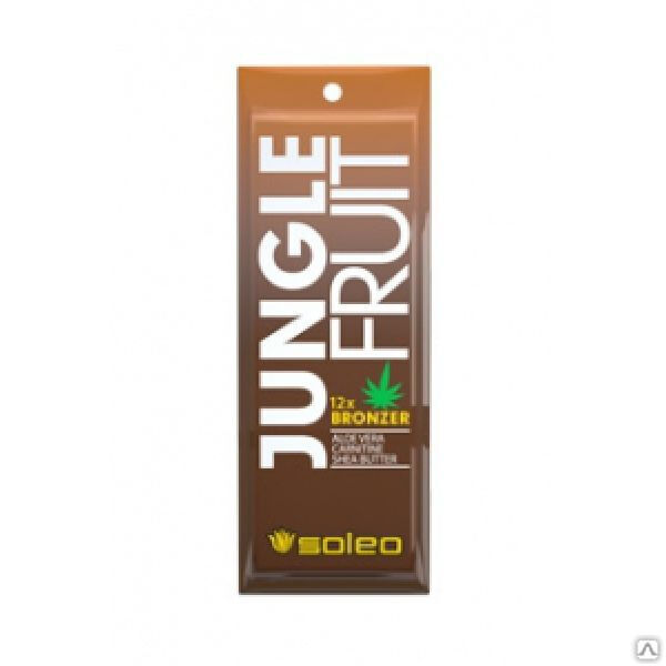 Крем для загара с бронзаторами кофеин SOLEO Jungle Fruit 15 мл