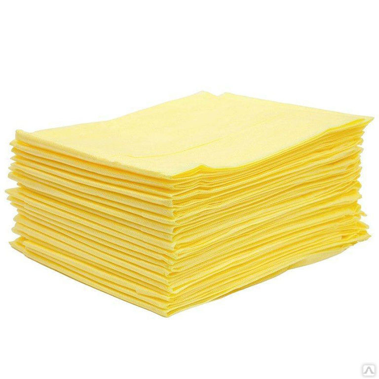 Салфетки - коврики 40х40 (100 шт/пачка) желтые