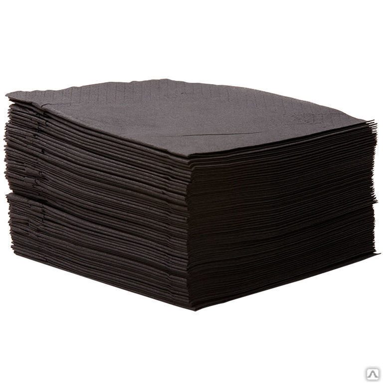 Салфетки - коврики 40х40 (100 шт/пачка) черный