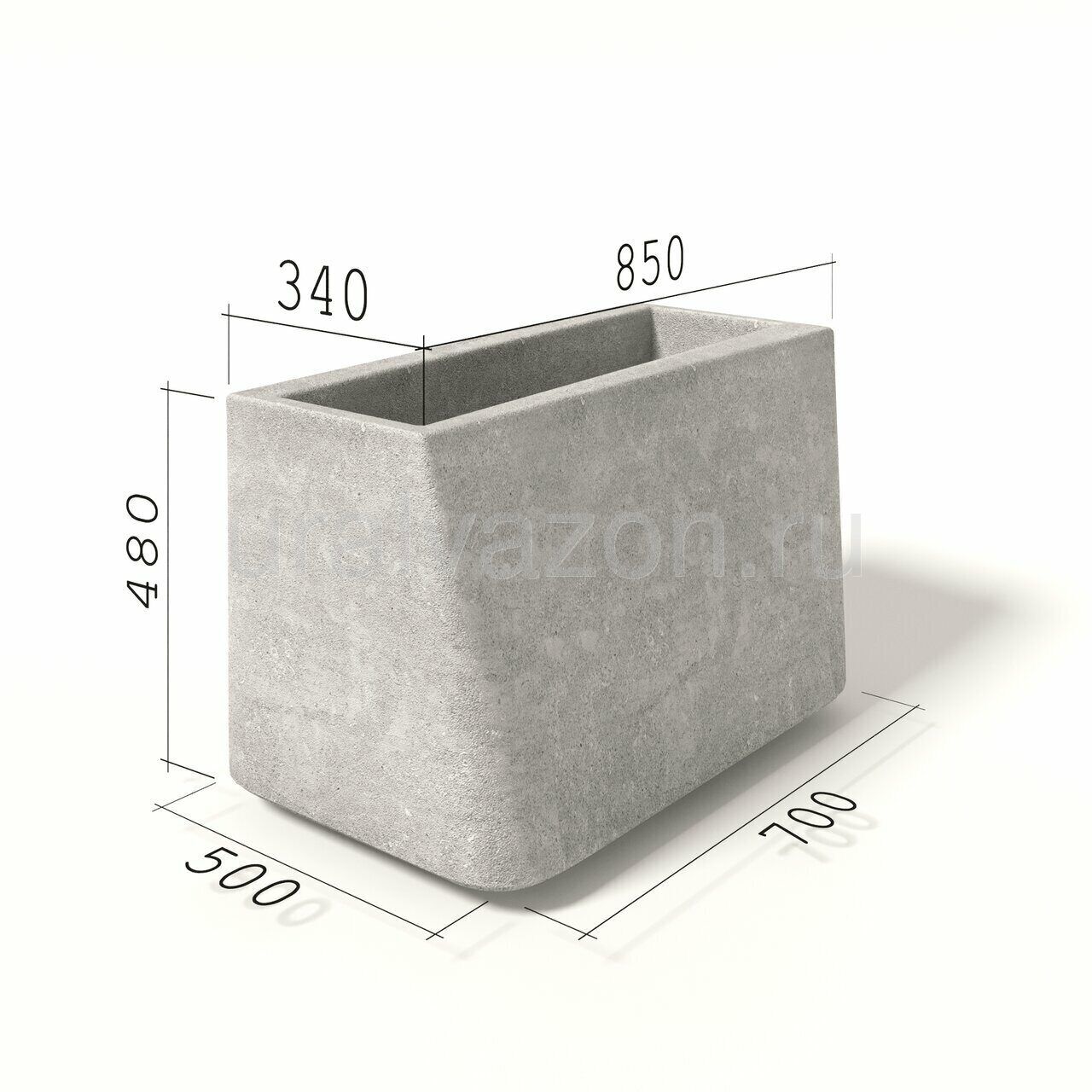 Вазон бетонный Орион 100x50