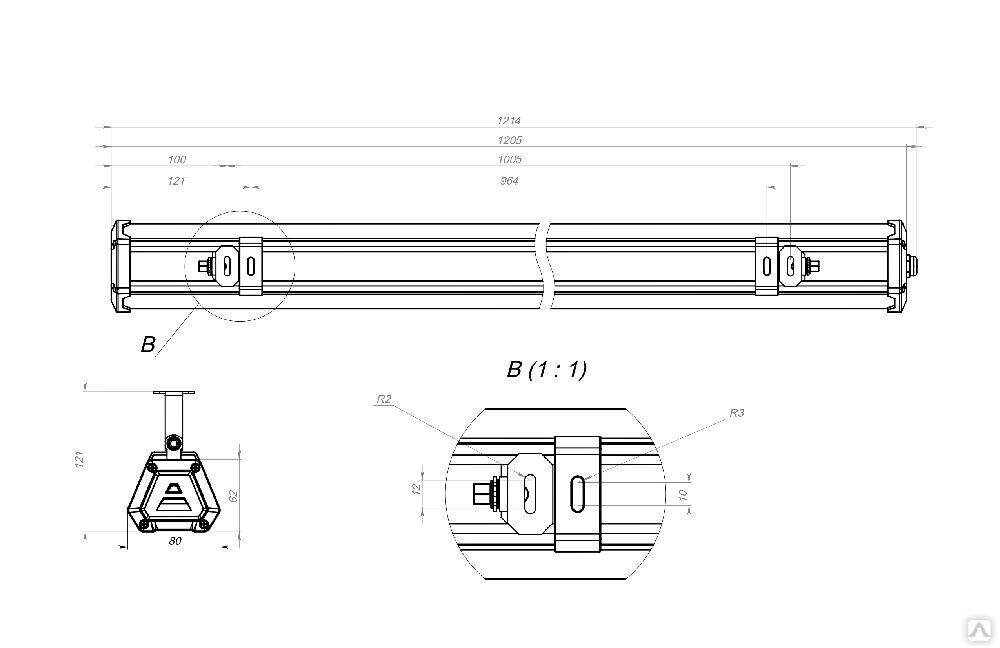 Промышленный светильник TL-PROM LINE 65 750 D120 EM 6-8