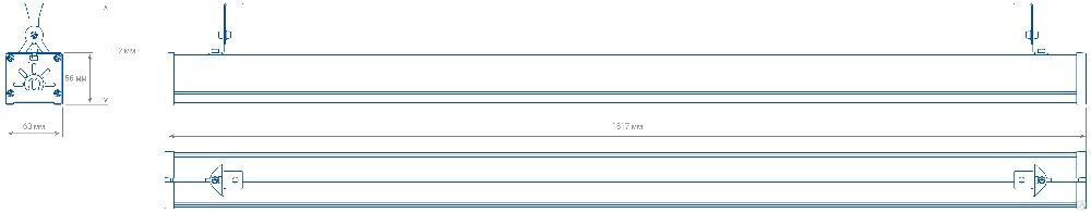 Торговый светильник TL-TRADE LINE 45 P L1517 IP65 4К