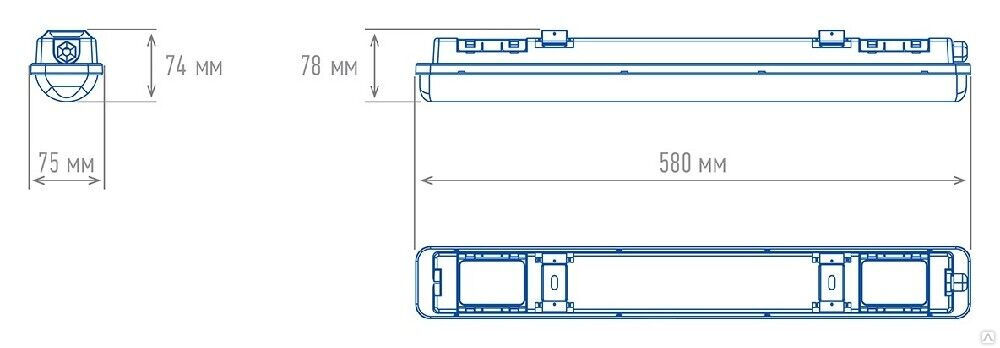 Промышленный светильник TL-SLIM 20 EM 2,4