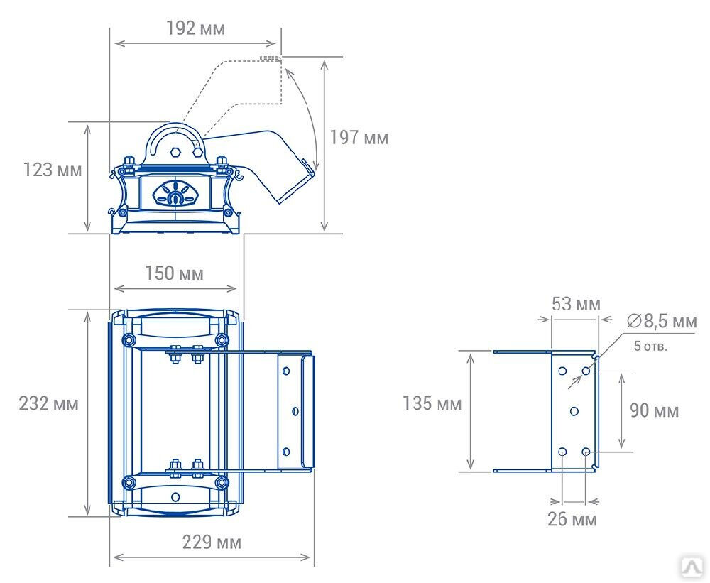 Промышленный светильник TL-PROM SM 50 FL К30 Green