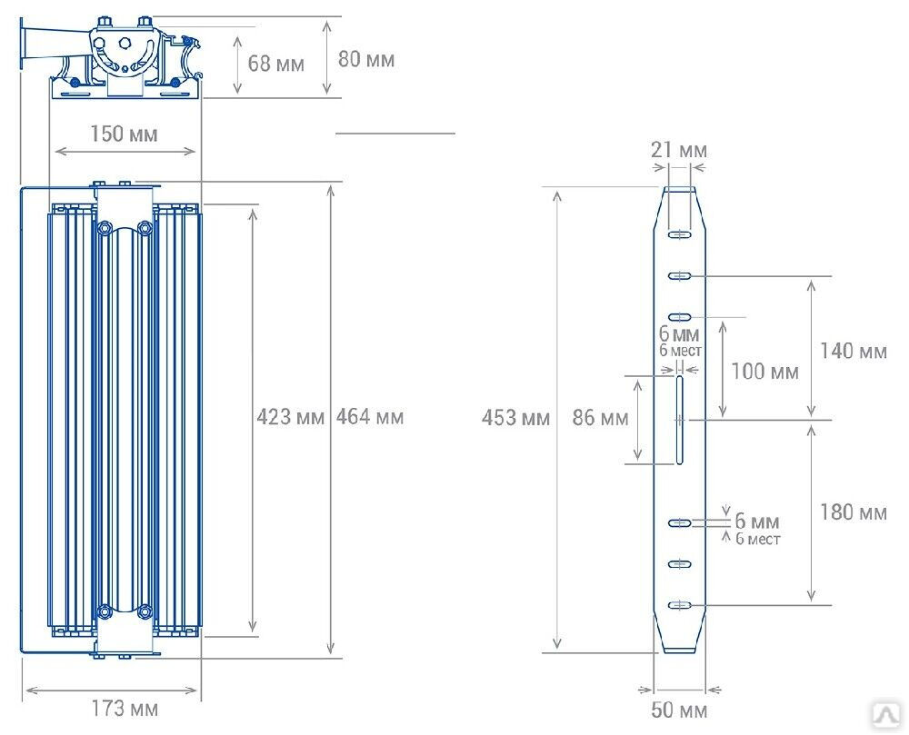 Низковольтный светильник TL-PROM Plus FL 24V LV 100 5K D