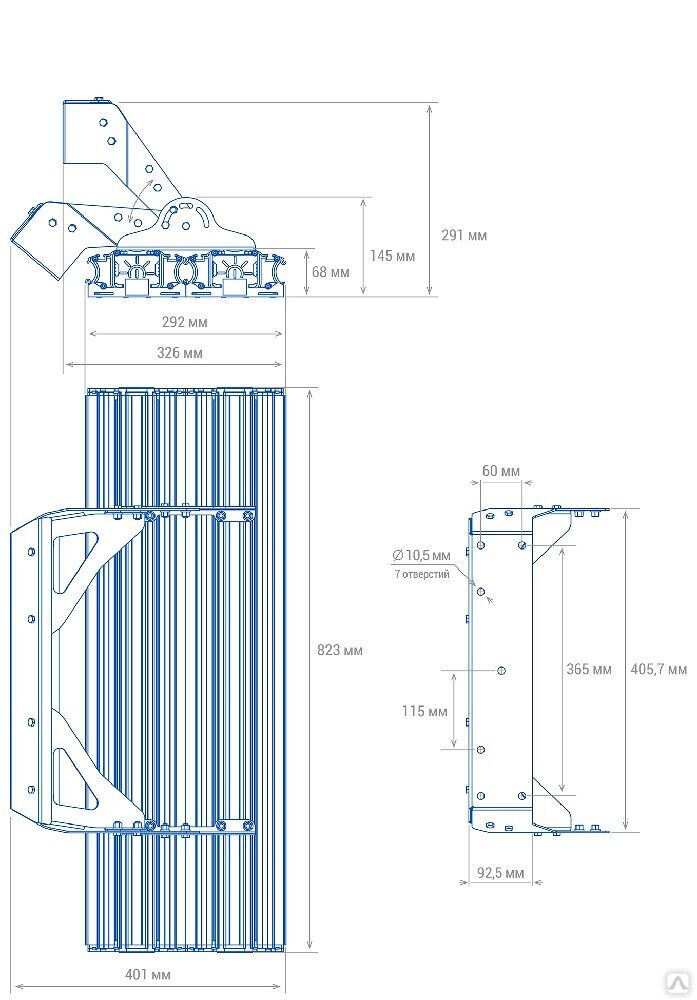 Низковольтный светильник TL-PROM Plus FL 24V LV 400 5K D