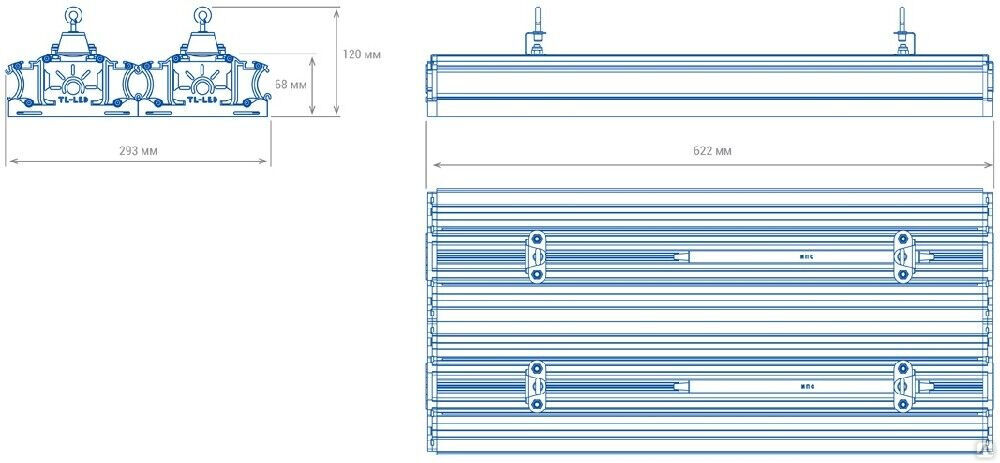 Низковольтный светильник TL-PROM Plus 24V LV 300 5K D