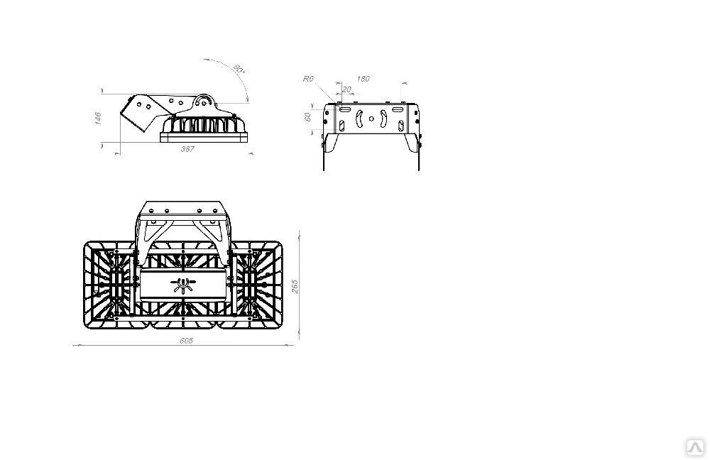 Низковольтный светильник TL-PROM APS 24V LV 150 750 D