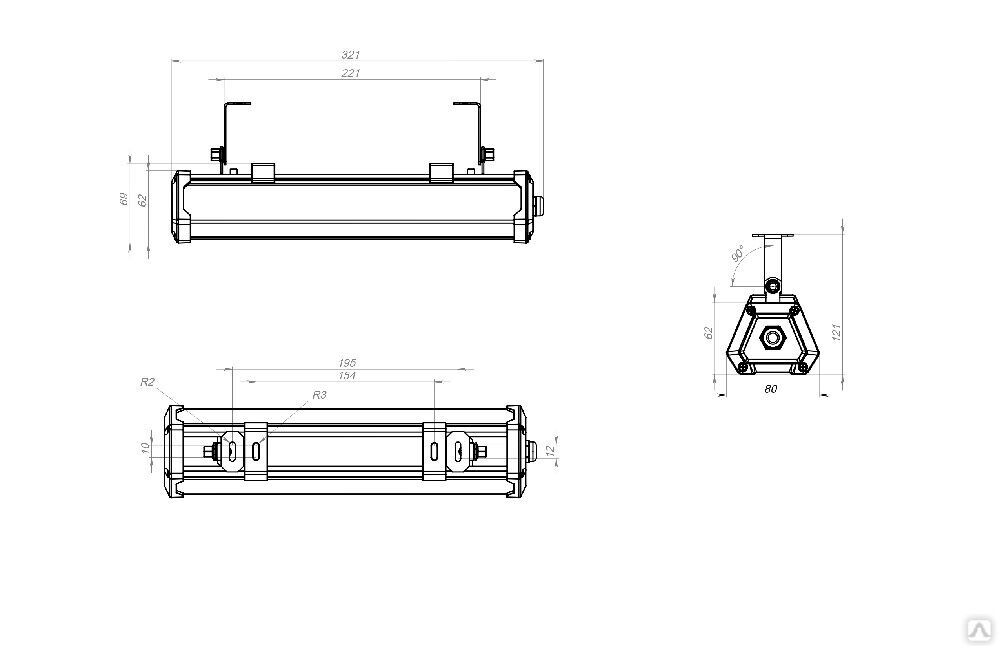 Промышленный светильник TL-PROM LINE 17 750 DIM D120