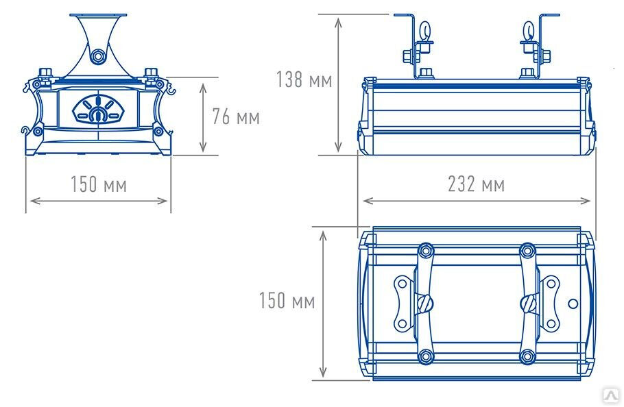 Промышленный светильник TL-PROM SM 55 5K D