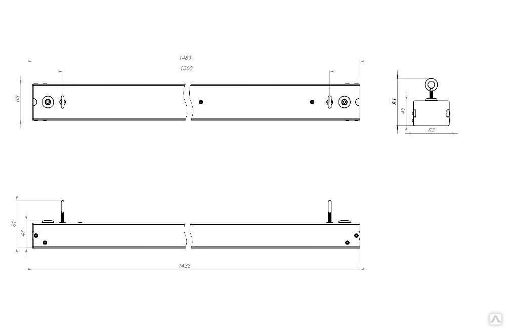 Торговый светильник TL-LINE 55 M PRS 840
