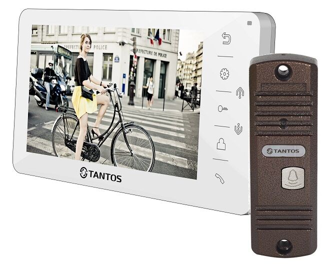 Комплект видеодомофона Tantos Amelie с вызывной панелью