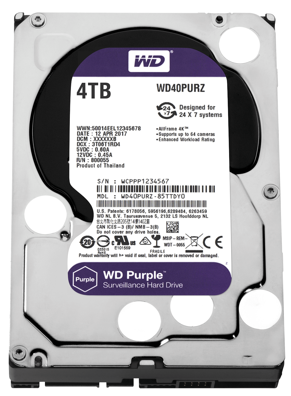 Жёсткий диск WD Purple WD30PURZ WesternD