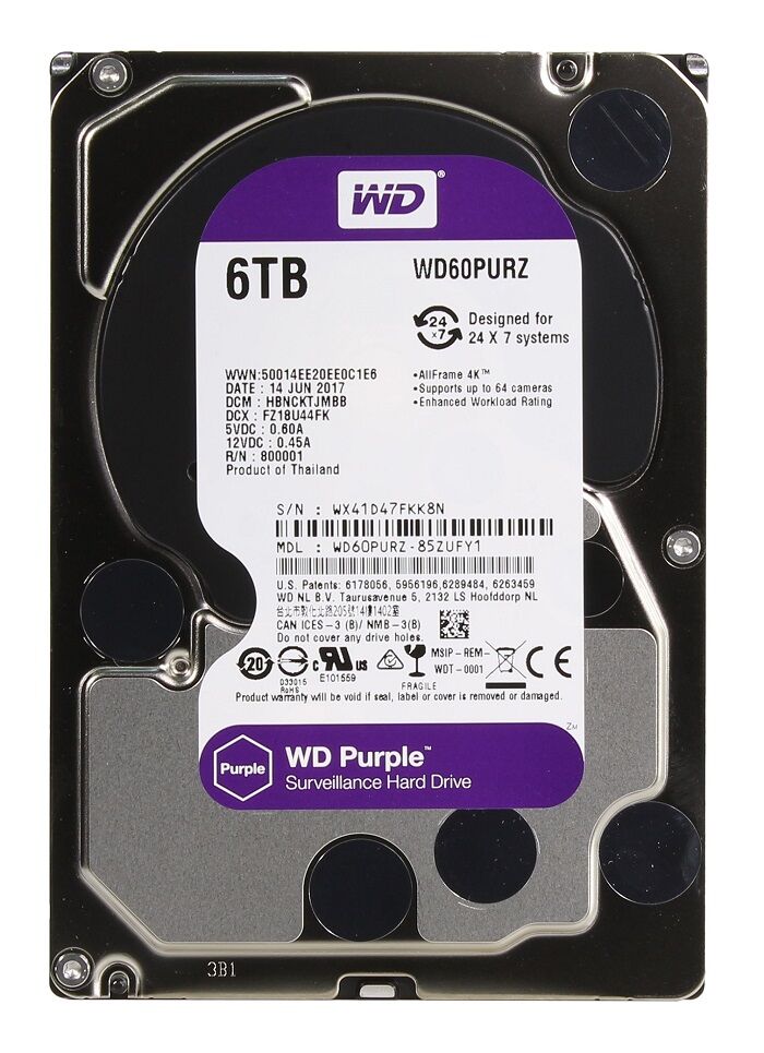 Жёсткий диск WD Purple WD60PURZ WesternD