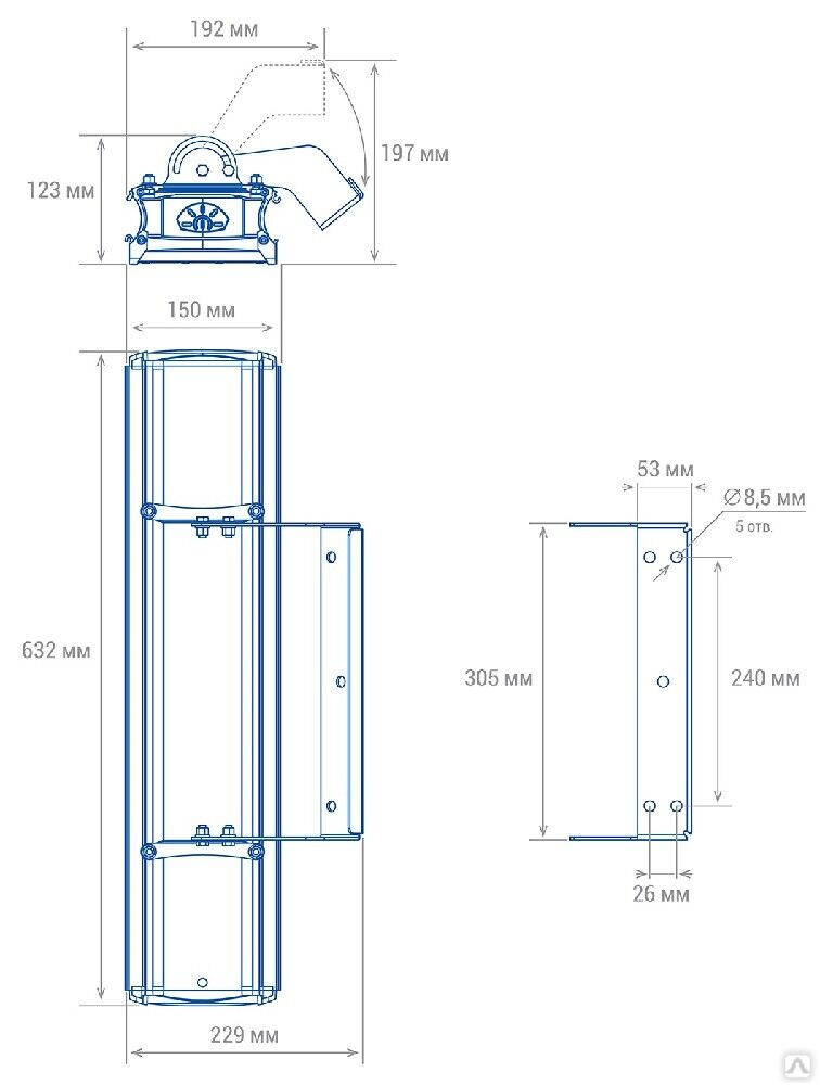 Промышленный светильник TL-PROM SM 115 5K FL K40