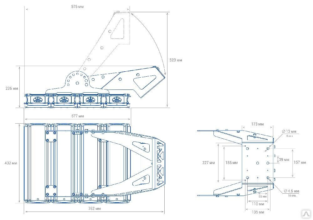 Промышленный светильник TL-PROM SM 340 5K FL DIM К30