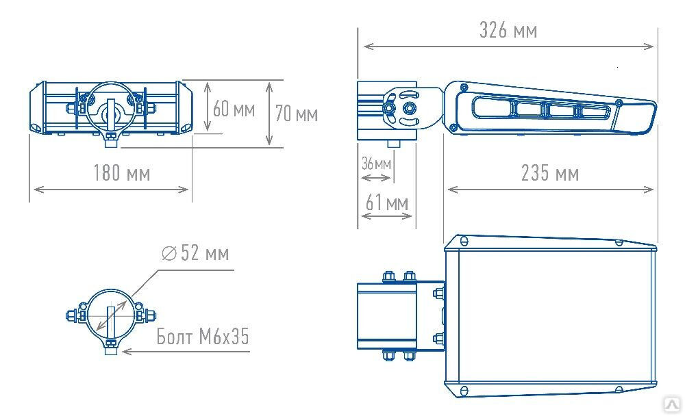 Светильник светодиодный уличный TL-STREET 60 5K LC F3 D IE