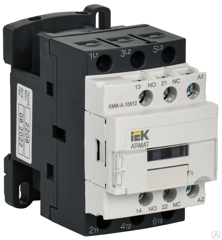 Контактор КМИ-А-10912 LC1D 9А 48В/АС3 1НО/1НЗ ARMAT IEK, цена в Перми ...
