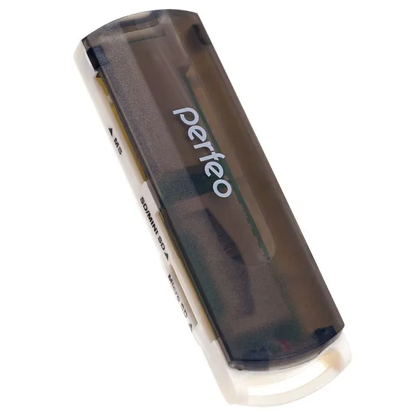 КартРидер Perfeo SD/MMC+Micro SD+MS+M2 + adapter with OTG, PF-VI-O004 Blue
