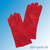 Перчатки-краги спилковые, на подкладке, красные #2