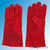 Перчатки-краги спилковые, на подкладке, красные #3