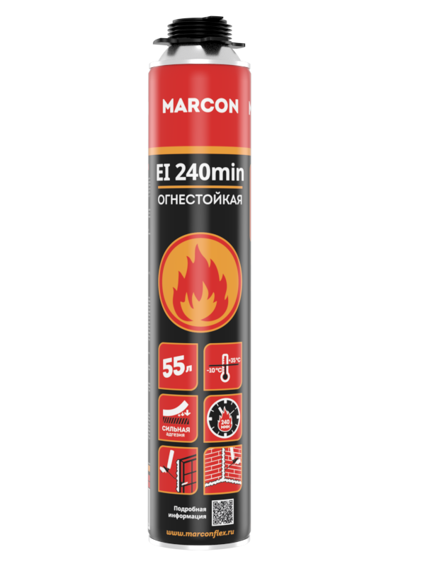 Огнестойкая пена MARCON PRO EI 240 min всесезонная -10 +35 градусов