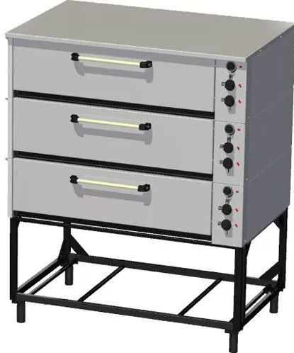 Шкаф жарочно-пекарский Тулаторгтехника ЭШП-3с(у) облицован нержавеющей сталью