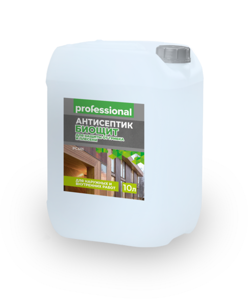 Антисептик Биощит зеленый для наружных и внутренних работ PC401, 30 л ТМ "Professional"