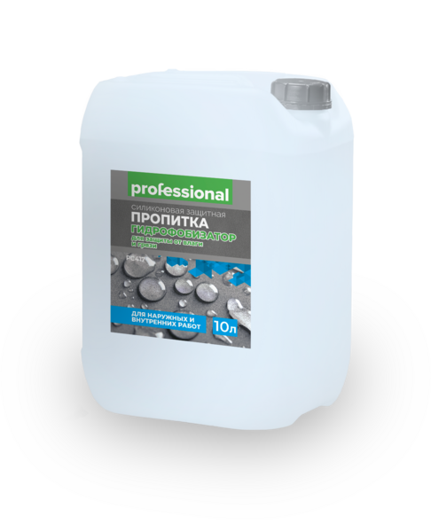 Защитная силиконовая пропитка от влаги и грязи "ГИДРОФОБИЗАТОР" PC417 (10 л) ТМ "Professional"