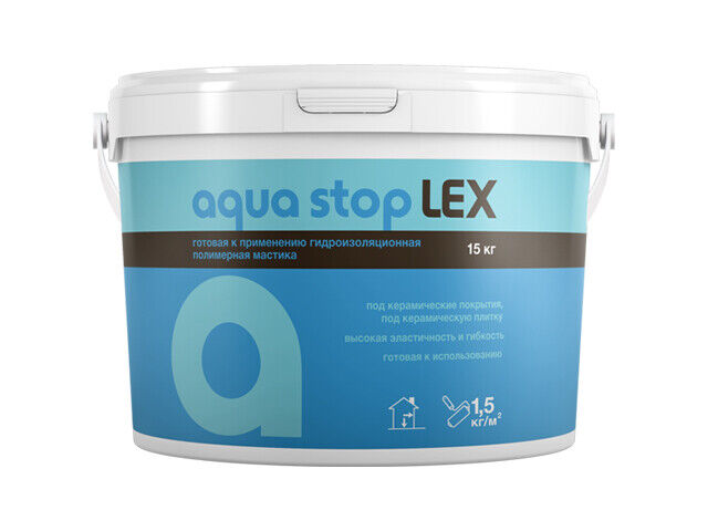 Мастика гидроизоляционная AQUA STOP LEX 7 кг